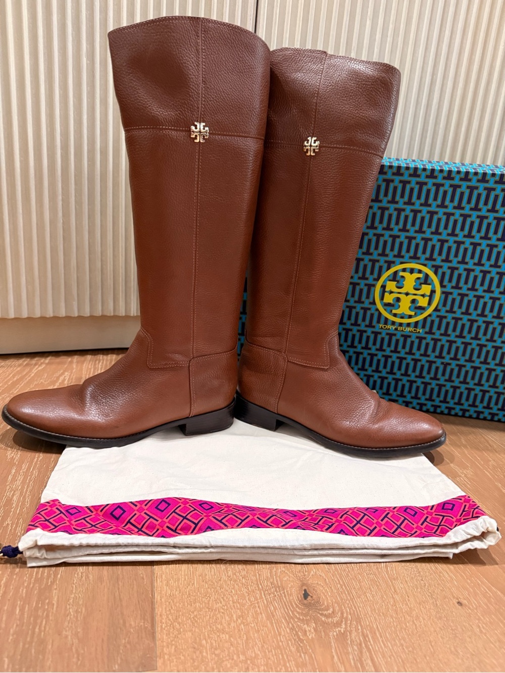 Tory Burch Jolie Women's Riding knee-high leather boots